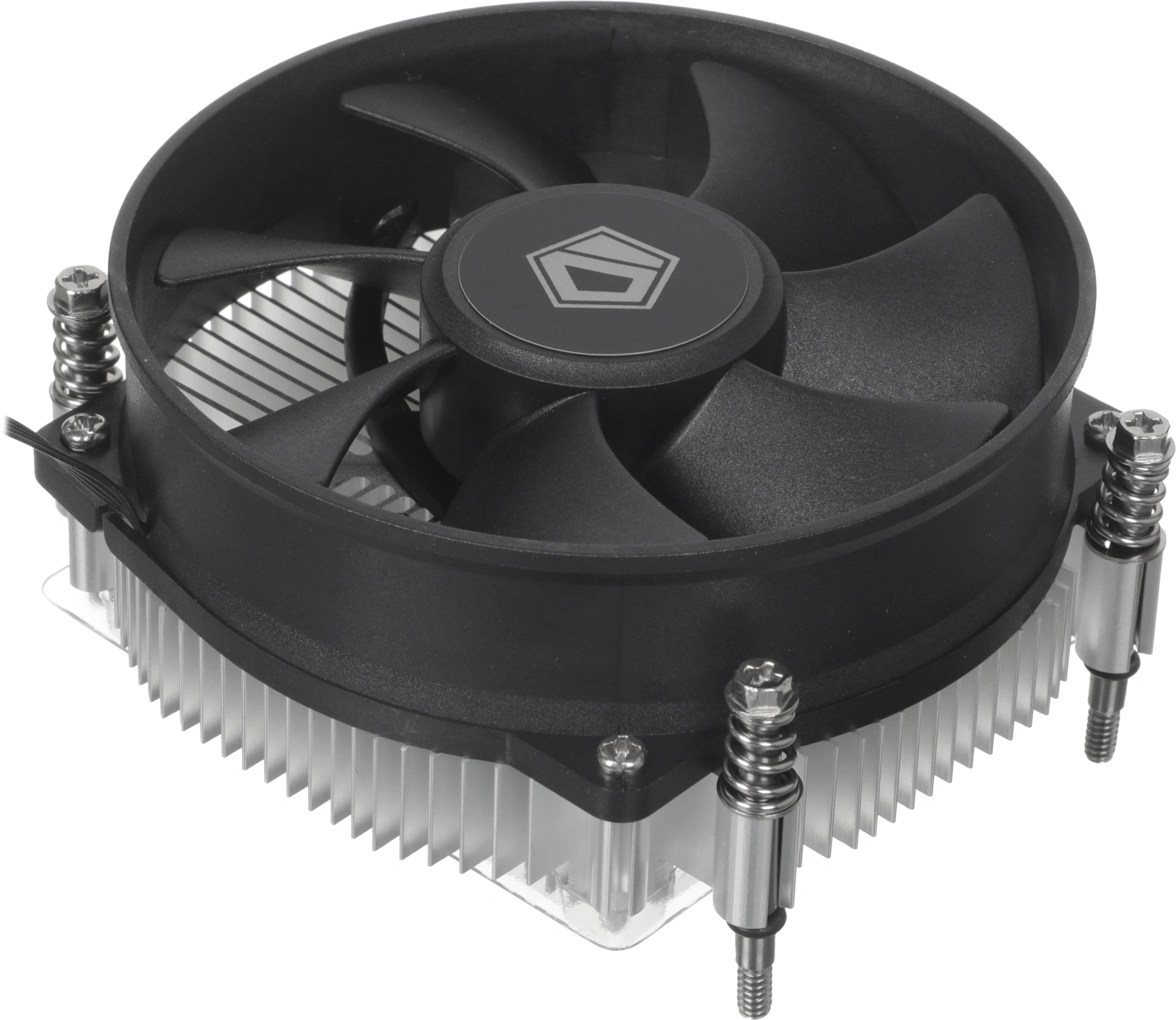 Устройство охлаждения(кулер) ID-Cooling DK-17A нет подсветки Soc-AM5/AM4 серебристый/черный 4-pin 25.8dB Al 65W 300gr Ret — миниатюра 4