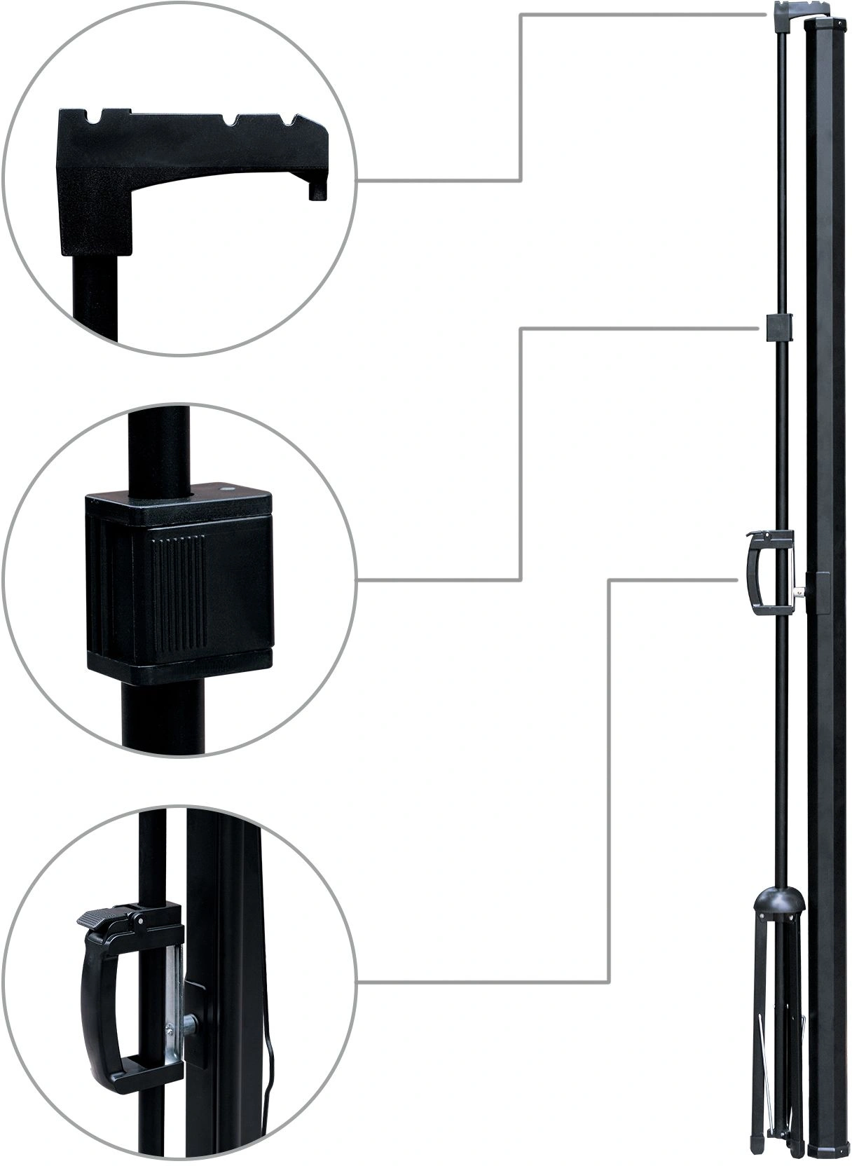 Экран Lumien 100" 130x227см Eco Picture LEV-100115 16:9 напольный натяжной черный — миниатюра 13