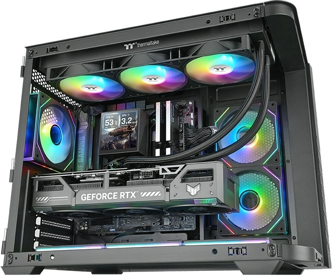 Система водяного охлаждения Thermaltake LB360 Ultra ARGB Soc-AM5/AM4/1200/1700/1851 черный 4-pin 33.8dB Al LCD Ret (CL-W507-PL12SW-A) — миниатюра 3