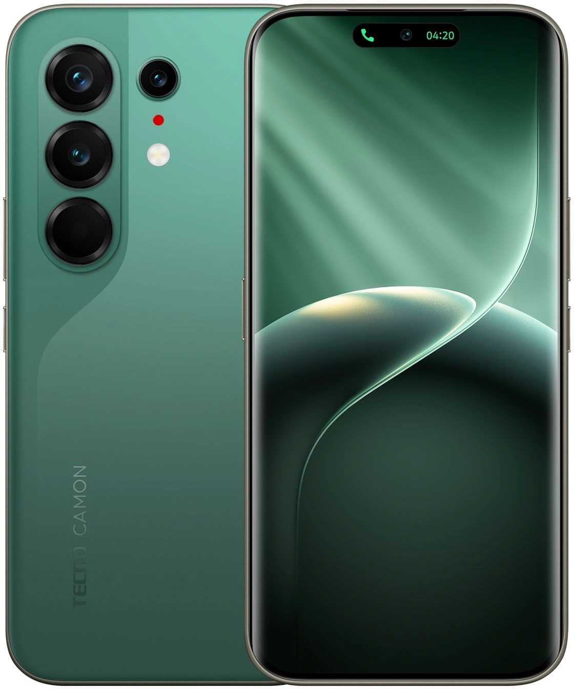 Смартфон Tecno Camon 50 Ultra 5G 256Gb 8Gb зеленый моноблок 3G 4G 2Sim 6.78" 1208x2644 Android 16 50Mpix 802.11 a/b/g/n/ac/ax NFC GPS GSM900/1800 GSM1900 Protect FM — фото 1