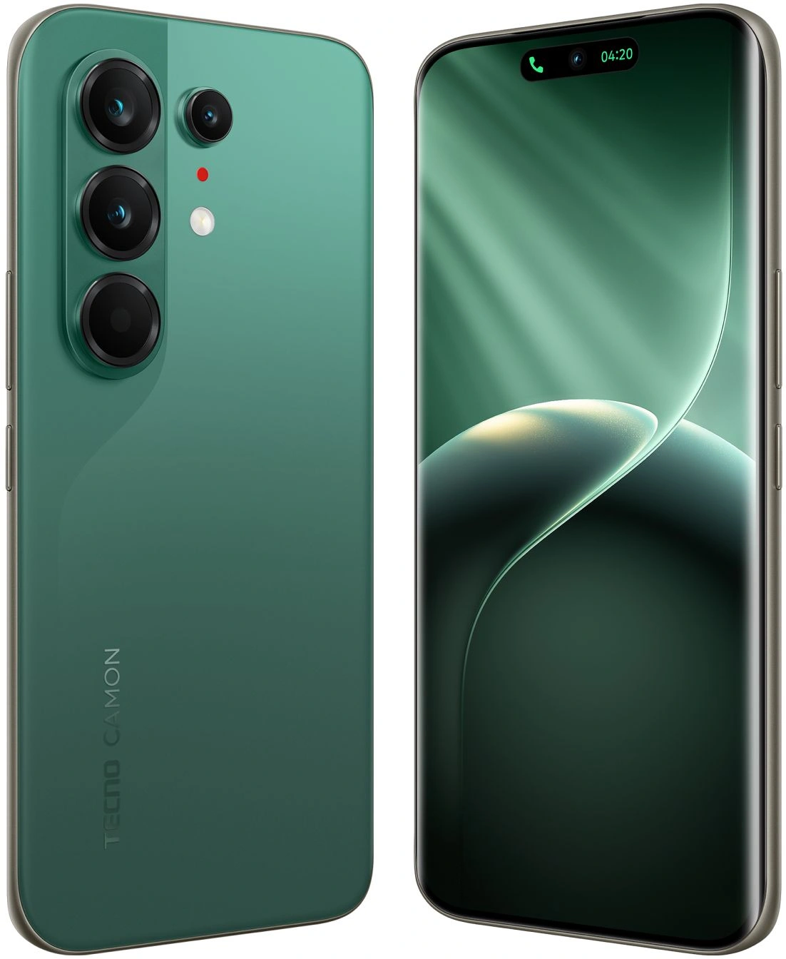 Смартфон Tecno Camon 50 Ultra 5G 256Gb 12Gb зеленый моноблок 3G 4G 2Sim 6.78" 1208x2644 Android 16 50Mpix 802.11 a/b/g/n/ac/ax NFC GPS GSM900/1800 GSM1900 Protect FM — миниатюра 4