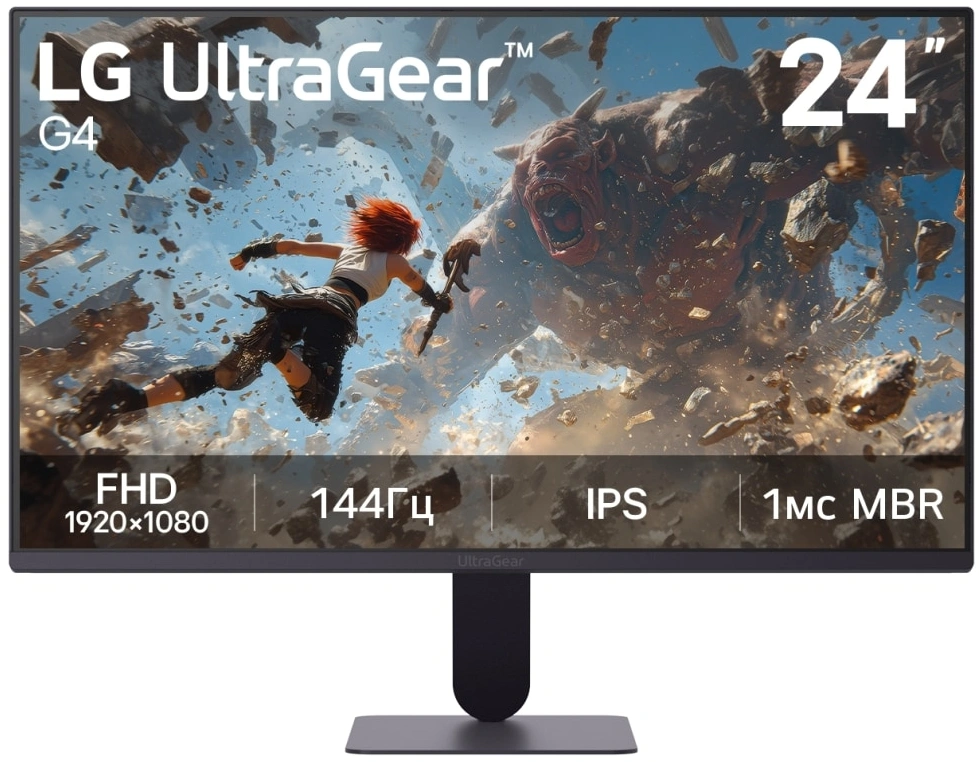 Монитор LG 23.8" UltraGear 24G414B-B черный IPS LED 16:9 HDMI M/M матовая HAS 250cd 178гр/178гр 1920x1080 144Hz DP FHD 3.7кг — миниатюра 8