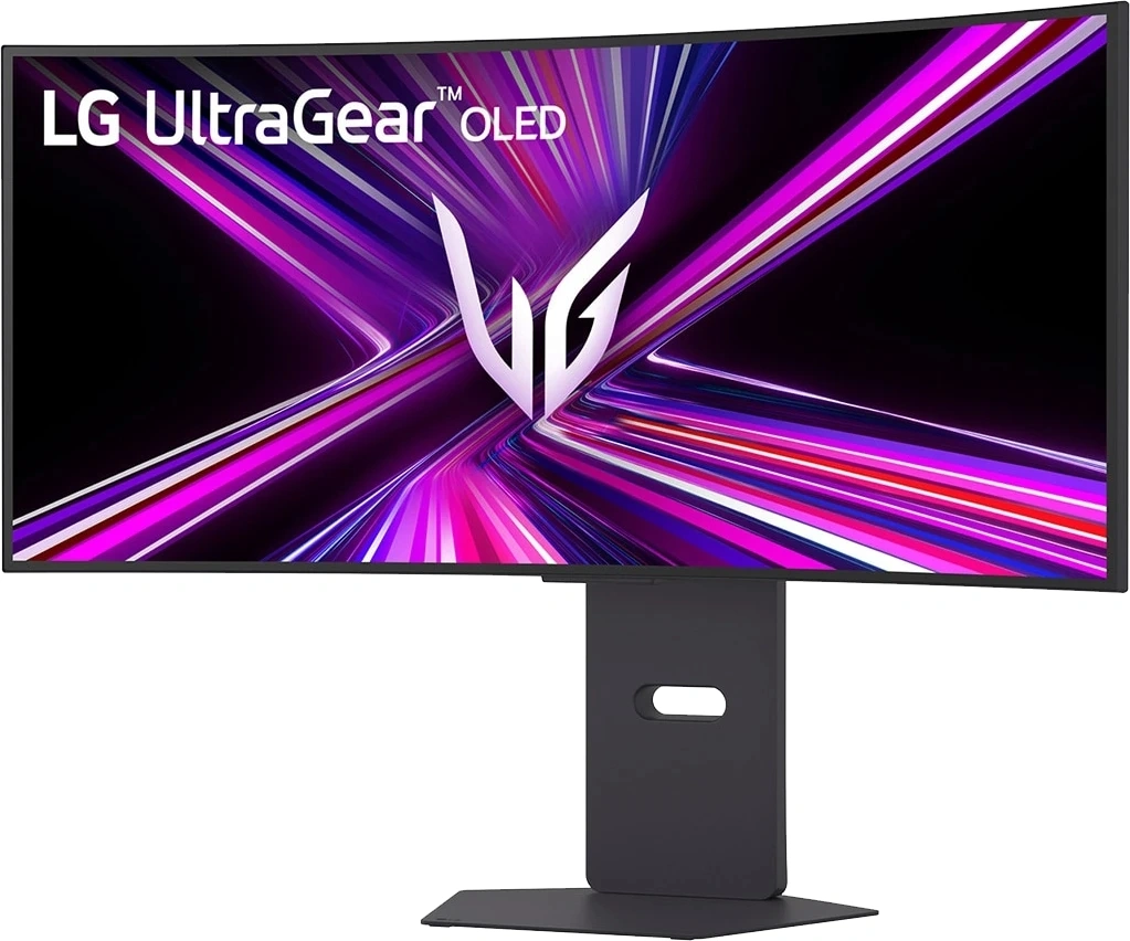Монитор LG 34" UltraGear 34GX900A-B черный OLED LED 21:9 HDMI M/M матовая HAS Piv 275cd 178гр/178гр 3440x1440 240Hz FreeSync Premium Pro DP Ultra WQHD USB 10.4кг — миниатюра 3