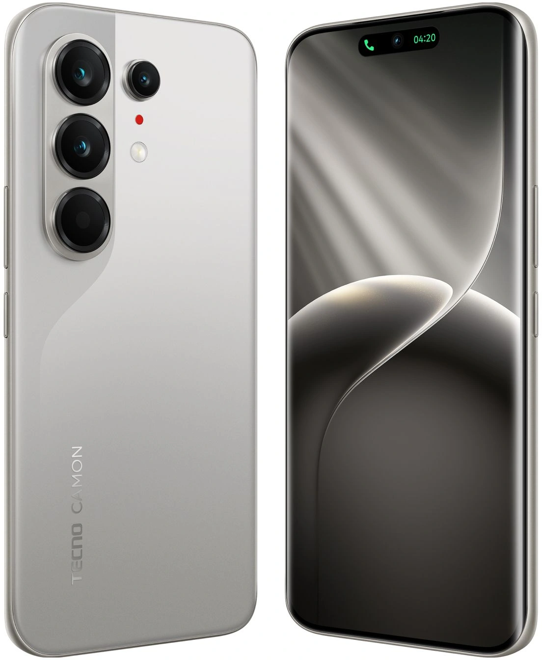 Смартфон Tecno Camon 50 Ultra 5G 256Gb 12Gb титан моноблок 3G 4G 2Sim 6.78" 1208x2644 Android 16 50Mpix 802.11 a/b/g/n/ac/ax NFC GPS GSM900/1800 GSM1900 Protect FM — миниатюра 5