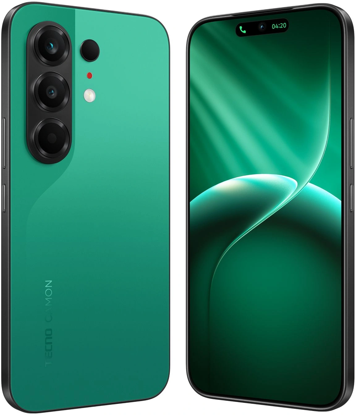 Смартфон Tecno Camon 50 256Gb 8Gb зеленый моноблок 3G 4G 2Sim 6.78" 1208x2644 Android 16 50Mpix 802.11 a/b/g/n/ac NFC GPS GSM900/1800 GSM1900 Protect FM — миниатюра 4