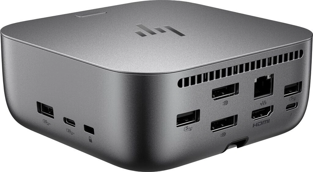 Стыковочная станция HP Thunderbolt 4 G6 Thunderbolt 4 серый 2xDP 1xDVI 1xRJ-45 2xUSB Type-C 1xUSB 3.1 (9X472UT) — миниатюра 5