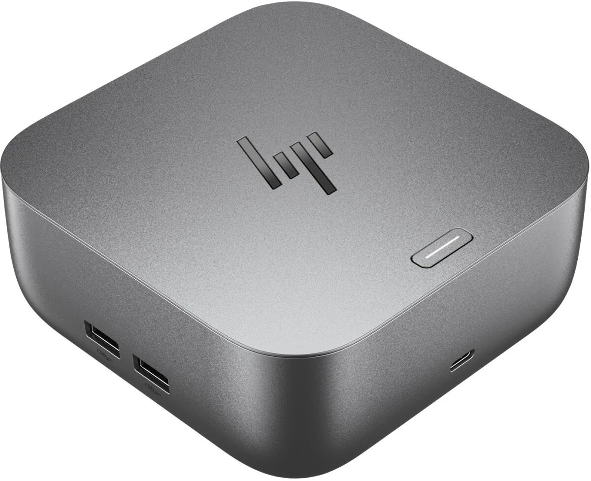 Стыковочная станция HP Thunderbolt 4 Ultra G6 Thunderbolt 4 серый 2xDP 1xDVI 1xRJ-45 2xUSB Type-C 1xUSB 3.1 (9X481UT) — миниатюра 2