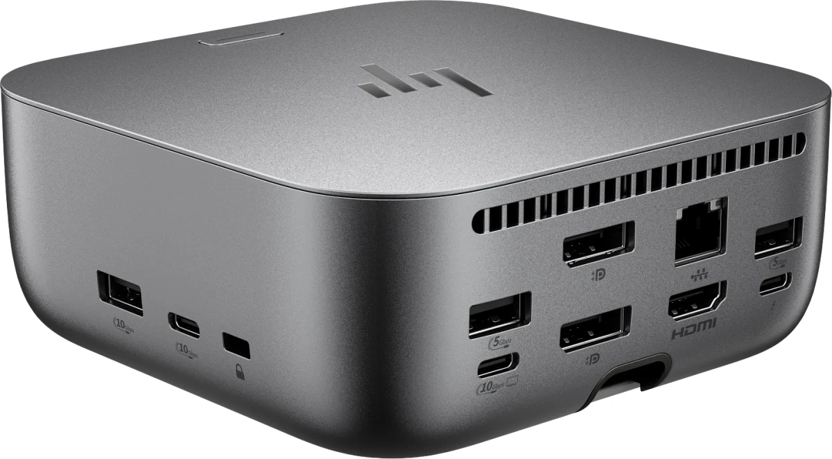 Стыковочная станция HP Thunderbolt 4 Ultra G6 Thunderbolt 4 серый 2xDP 1xDVI 1xRJ-45 2xUSB Type-C 1xUSB 3.1 (9X481UT) — миниатюра 4