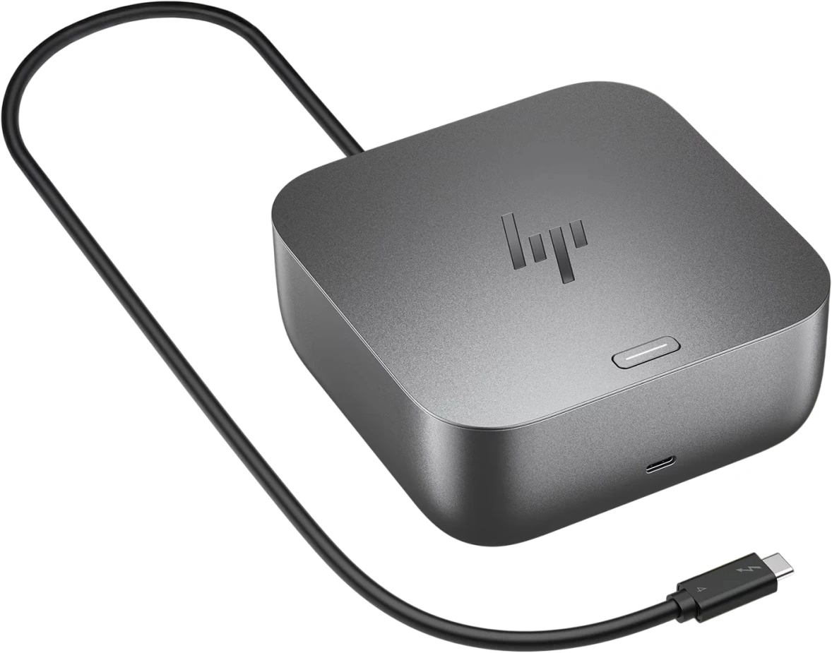 Стыковочная станция HP Thunderbolt 4 Ultra G6 Thunderbolt 4 серый 2xDP 1xDVI 1xRJ-45 2xUSB Type-C 1xUSB 3.1 (9X481UT) — миниатюра 5