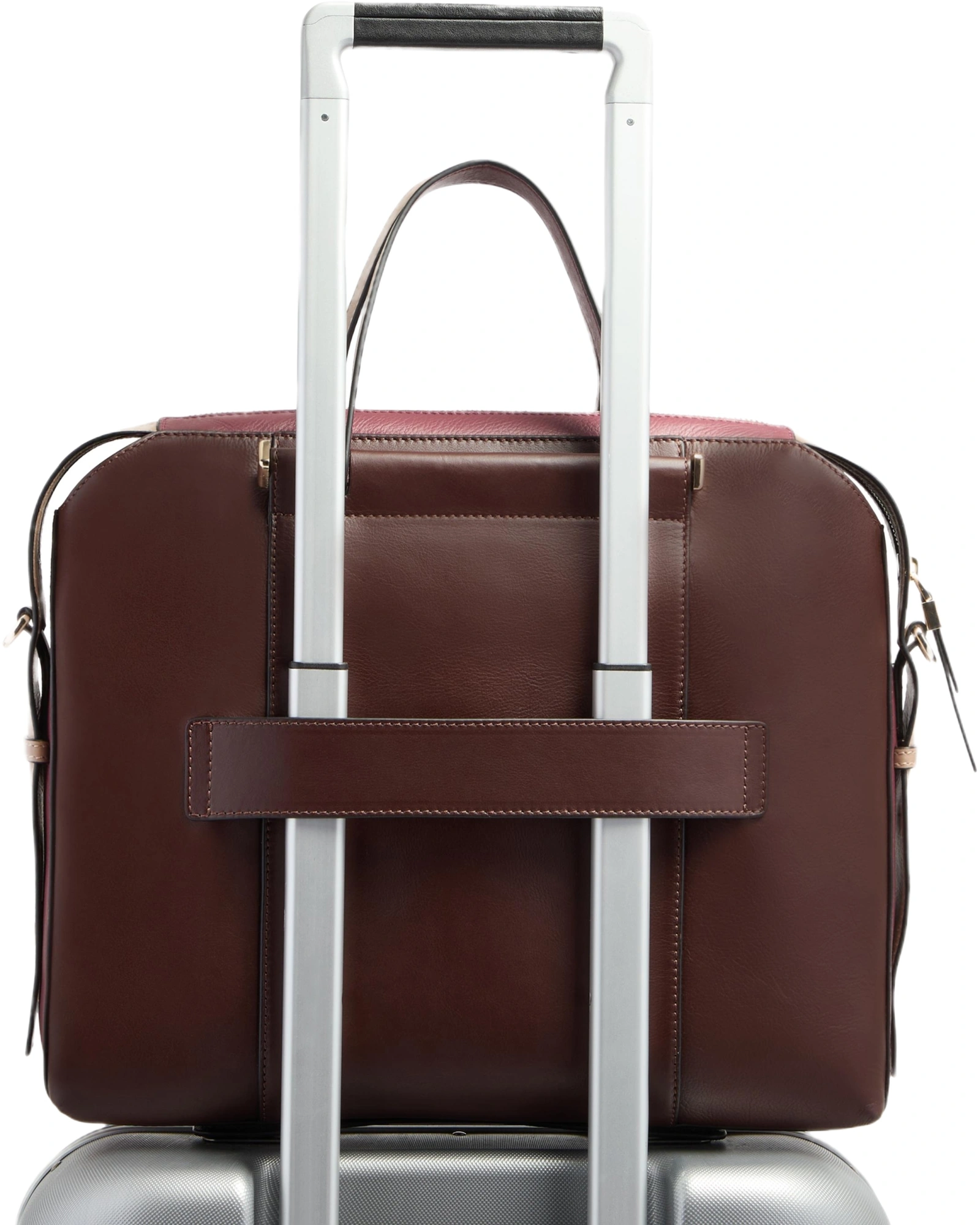 Сумка женская Piquadro Circle CA4577W92/BORO с отделением для ноутбука 14" сливовая натур.кожа — миниатюра 3