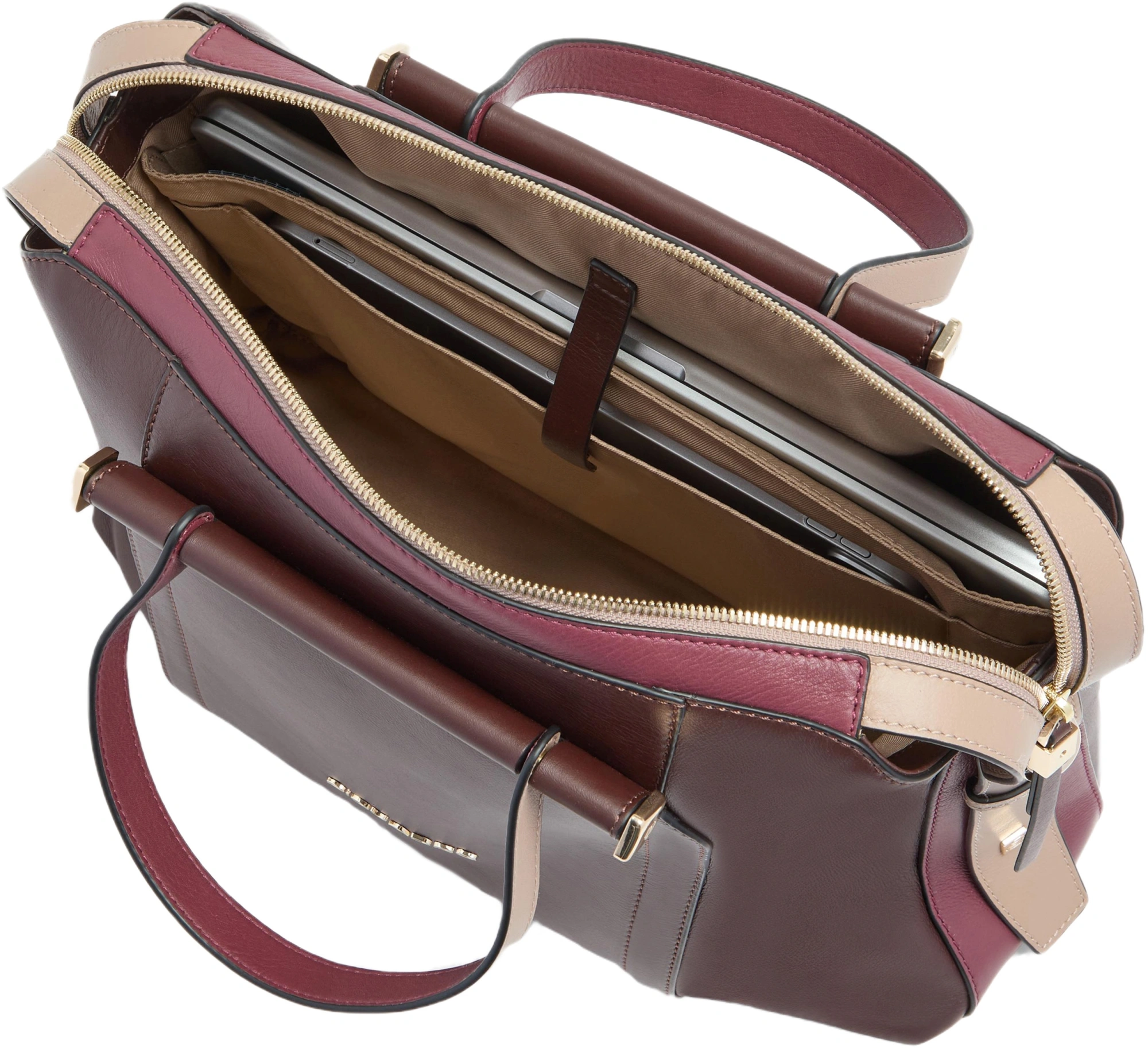 Сумка женская Piquadro Circle CA4577W92/BORO с отделением для ноутбука 14" сливовая натур.кожа — миниатюра 4