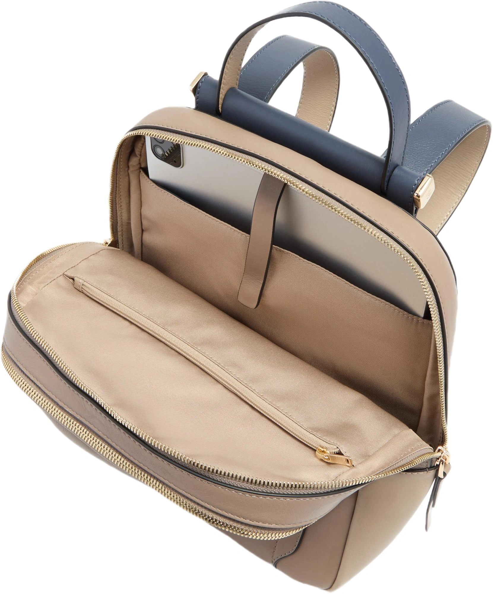Рюкзак женский Piquadro Circle CA5566W92/TOBLU бежевый/голубой натур.кожа — миниатюра 4