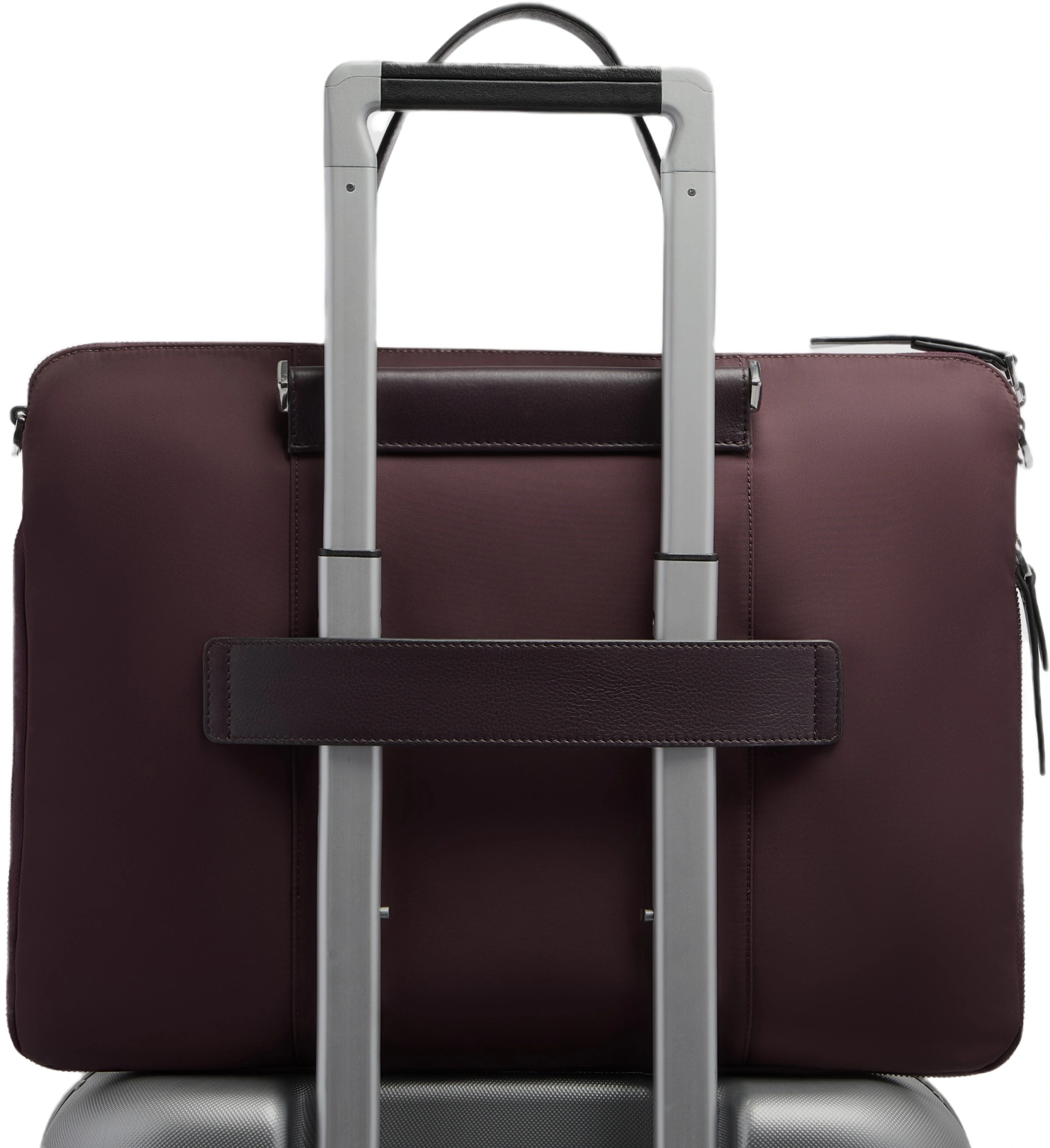 Деловая сумка женская Piquadro Lyra CA4021W92T/BO2 с отделением для ноутбука 15.6" бордовая нейлон/натур.кожа — миниатюра 3