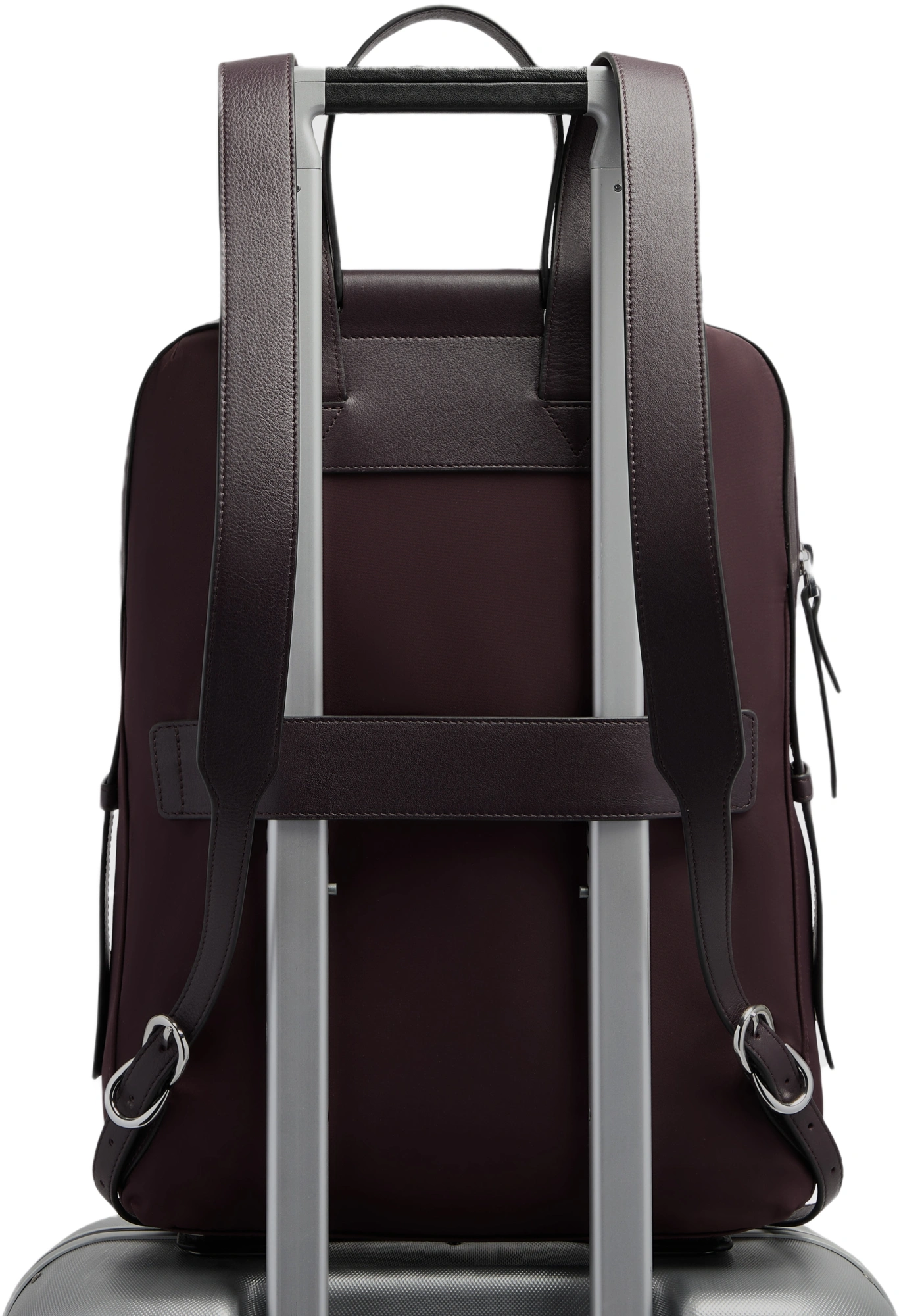 Рюкзак женский Piquadro Lyra CA4576W92T/BO2 бордовый нейлон/натур.кожа — миниатюра 3