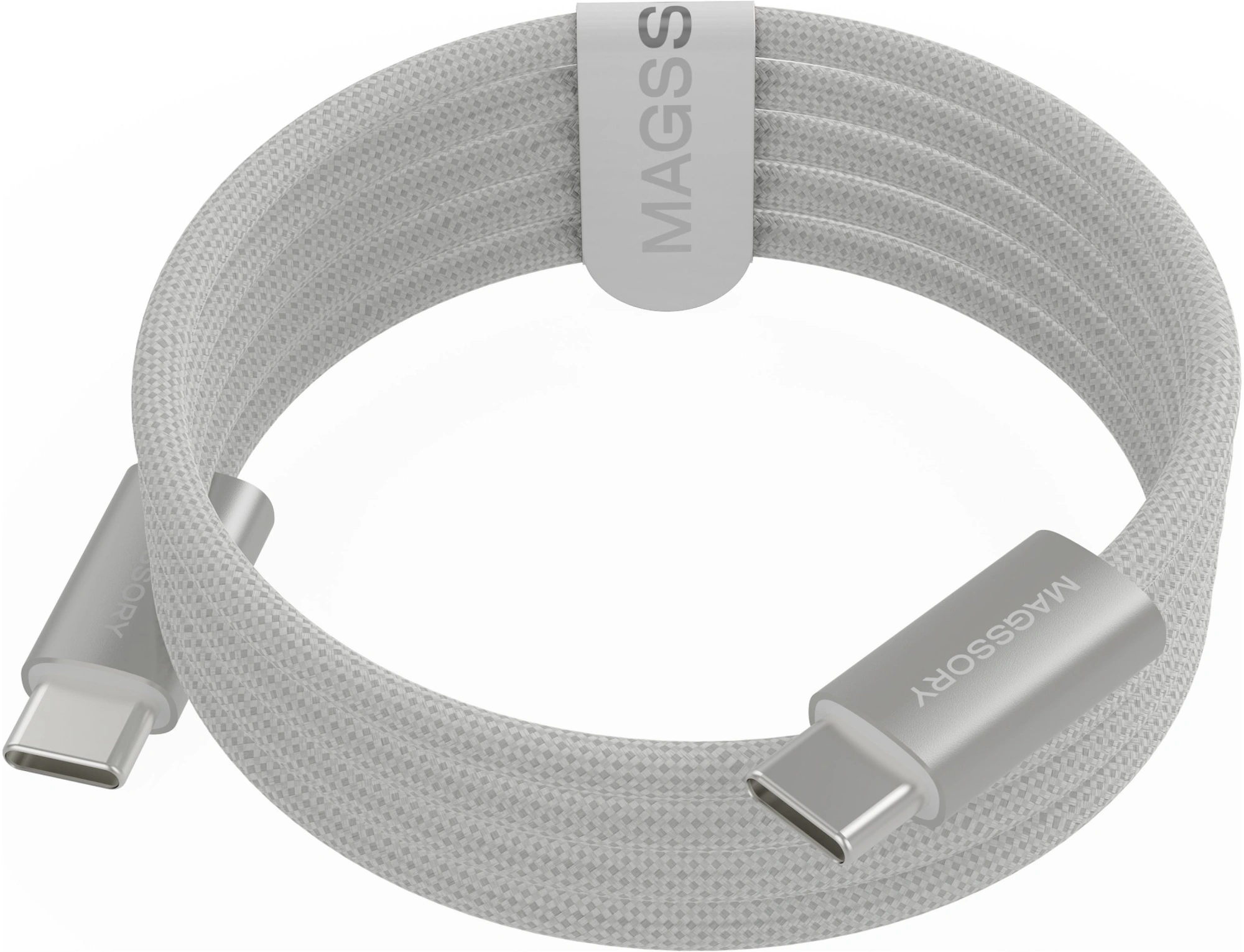 Кабель Magssory CBL002 USB Type-C (m)-USB Type-C (m) 1.5м белый коробка — миниатюра 2