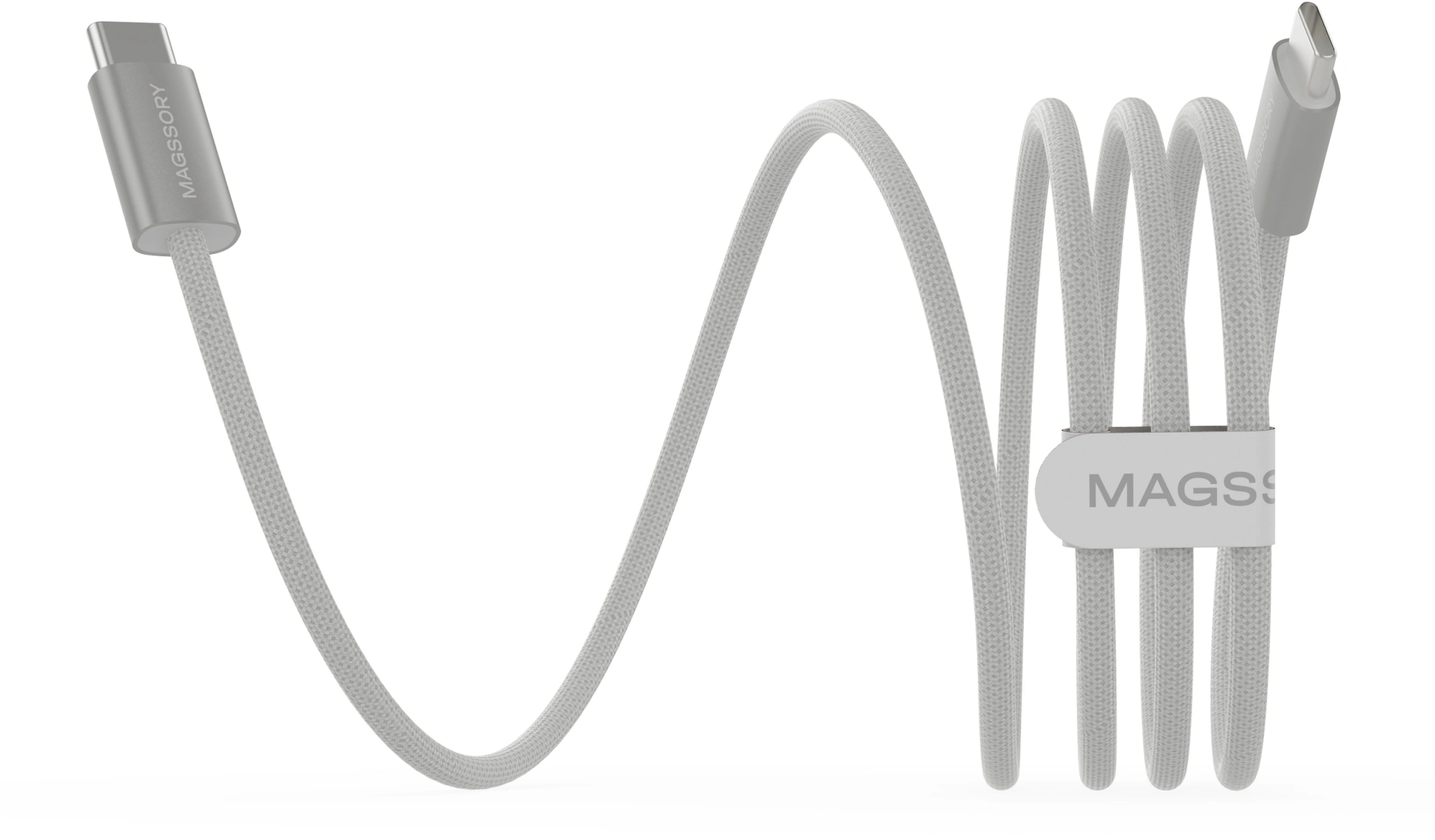 Кабель Magssory CBL002 USB Type-C (m)-USB Type-C (m) 1.5м белый коробка — миниатюра 3