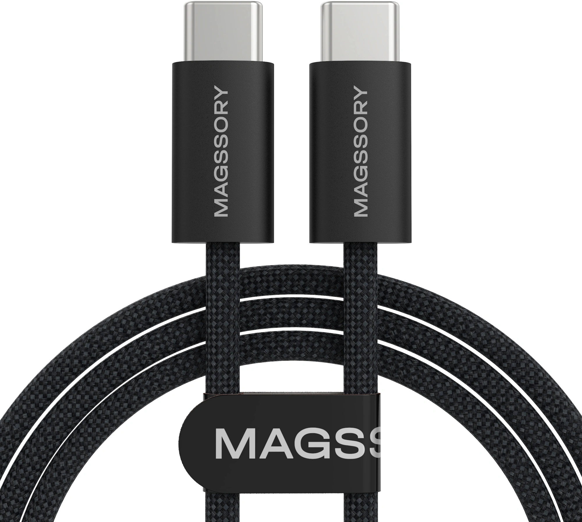 Кабель Magssory CBL002 USB Type-C (m)-USB Type-C (m) 1.5м черный коробка — фото 1