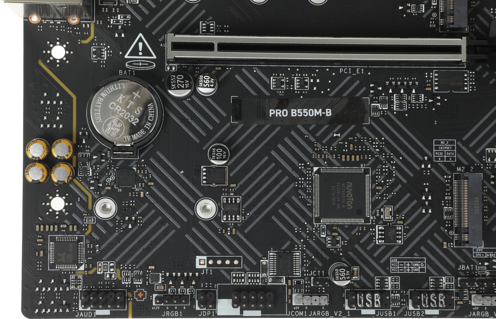 Материнская плата MSI PRO B550M-B Soc-AM4 AMD B550 2xDDR4 mATX AC`97 8ch(7.1) GbLAN RAID+HDMI+DP — миниатюра 4