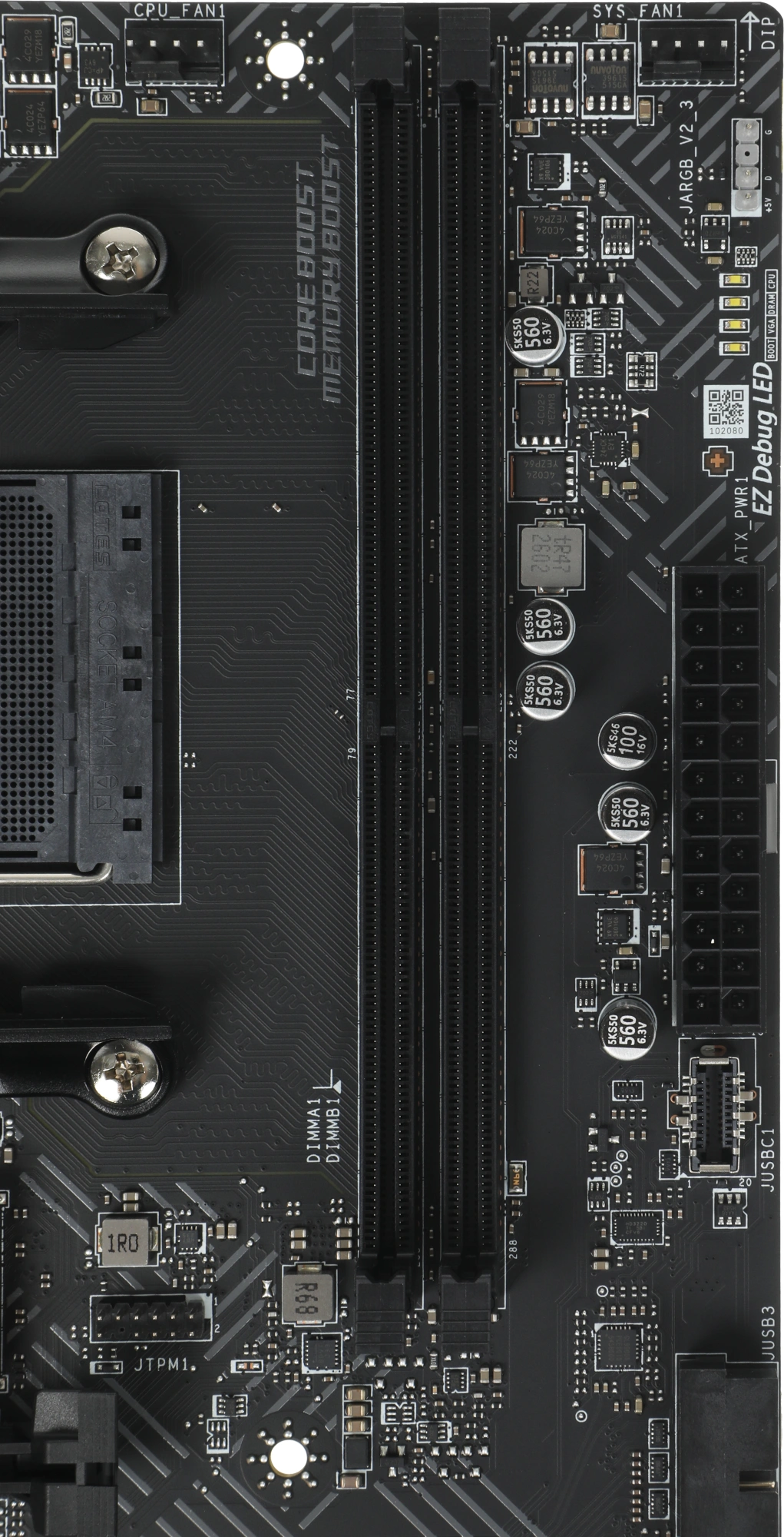Материнская плата MSI PRO B550M-B Soc-AM4 AMD B550 2xDDR4 mATX AC`97 8ch(7.1) GbLAN RAID+HDMI+DP — миниатюра 6