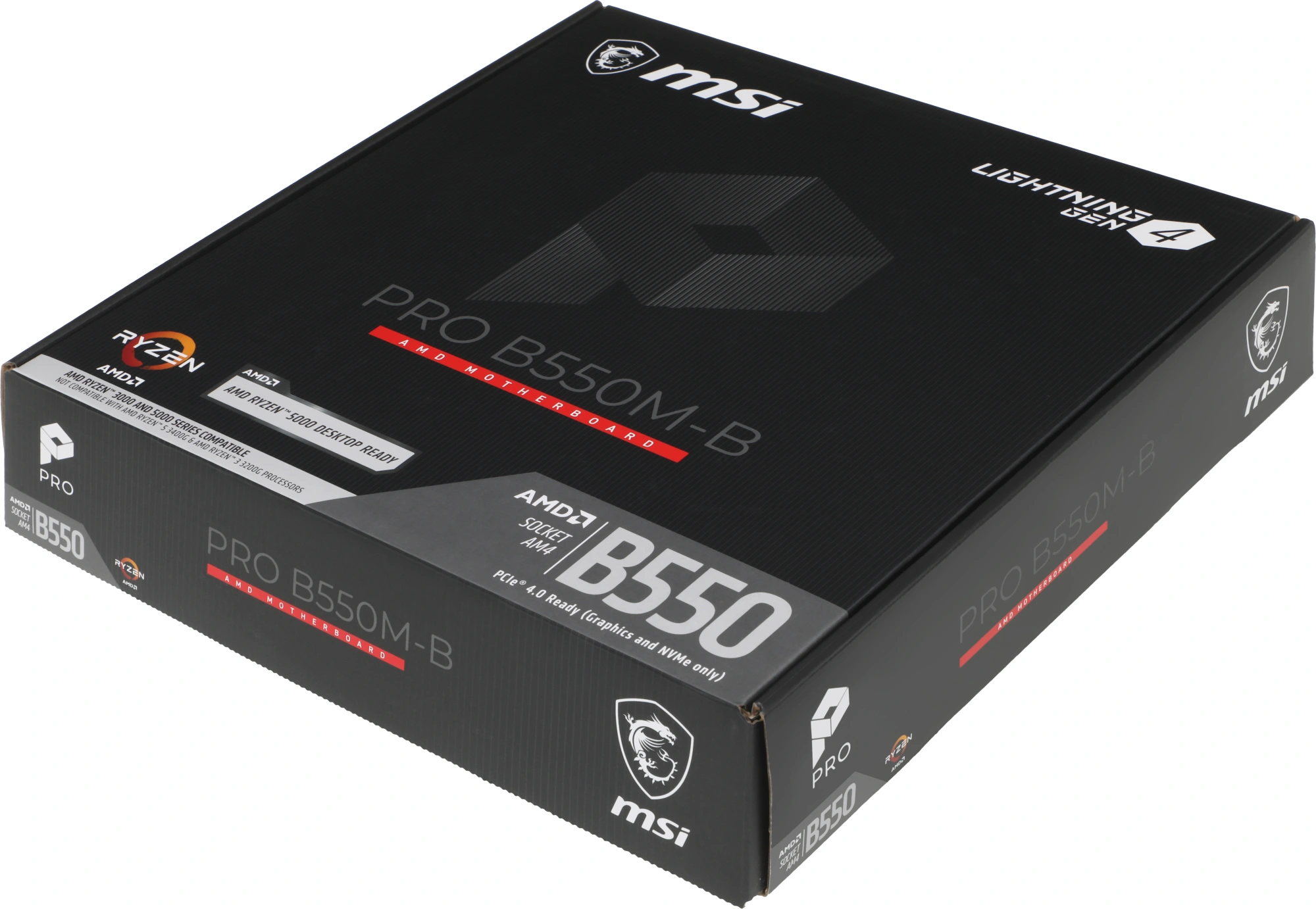 Материнская плата MSI PRO B550M-B Soc-AM4 AMD B550 2xDDR4 mATX AC`97 8ch(7.1) GbLAN RAID+HDMI+DP — миниатюра 16