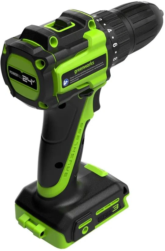 Дрель-шуруповерт Greenworks DD345 аккум. патрон:быстрозажимной (3708307CUA) — миниатюра 3