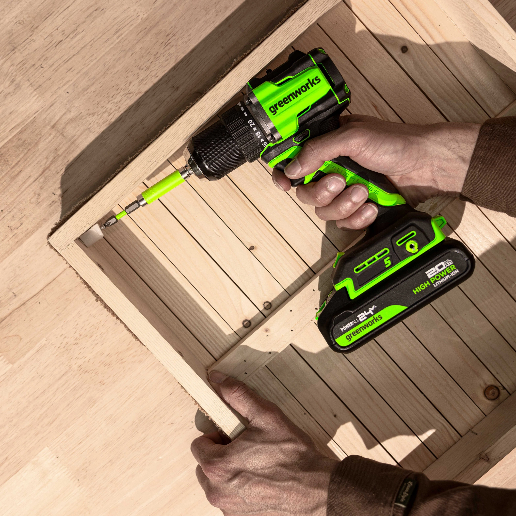 Дрель-шуруповерт Greenworks DD560 аккум. патрон:быстрозажимной (3708407CUB) — миниатюра 14