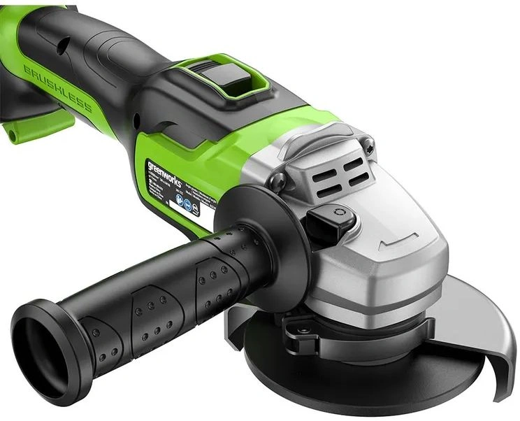 Углошлифовальная машина Greenworks GD24AG 758Вт 10500об/мин рез.шпин.:M14 d=125мм (3200207CUH) — миниатюра 5