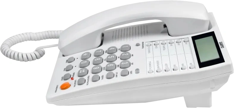 Телефон проводной Sanyo RA-S408W белый — миниатюра 4