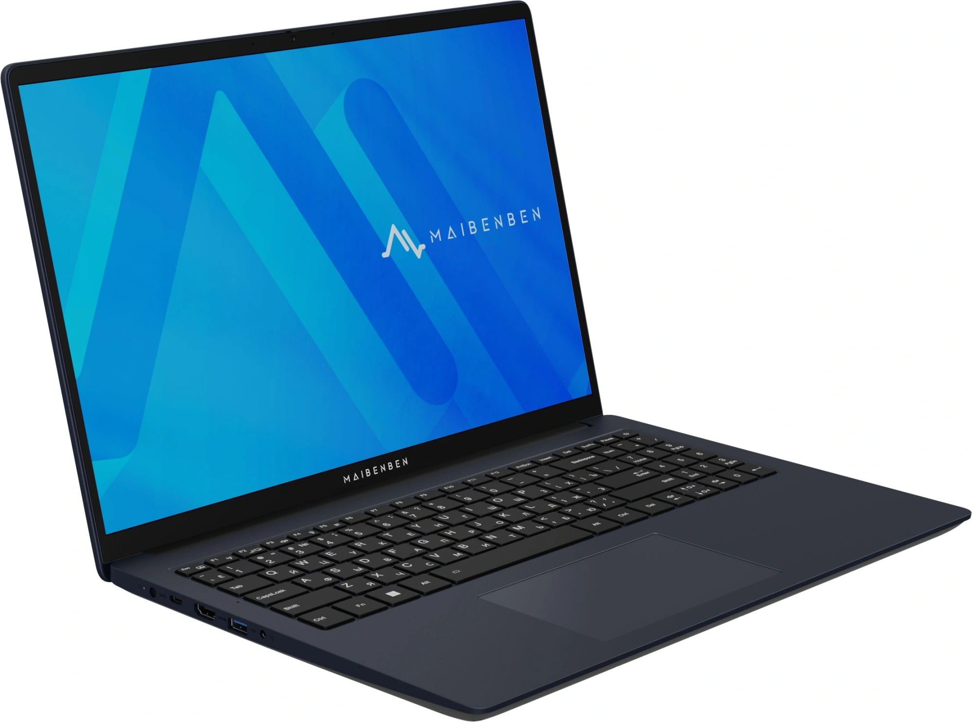 Ноутбук Maibenben M675 Ryzen 5 7430U 16Gb SSD512Gb AMD Radeon Graphics 16" IPS FHD+ (1920x1200) Windows 11 Home blue WiFi BT Cam 3896mAh (M6750F140HU4E10) — миниатюра 2