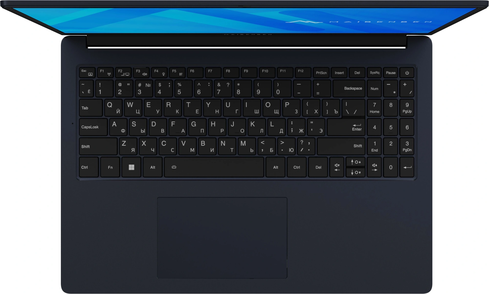 Ноутбук Maibenben M675 Ryzen 5 7430U 16Gb SSD512Gb AMD Radeon Graphics 16" IPS FHD+ (1920x1200) Windows 11 Home blue WiFi BT Cam 3896mAh (M6750F140HU4E10) — миниатюра 4