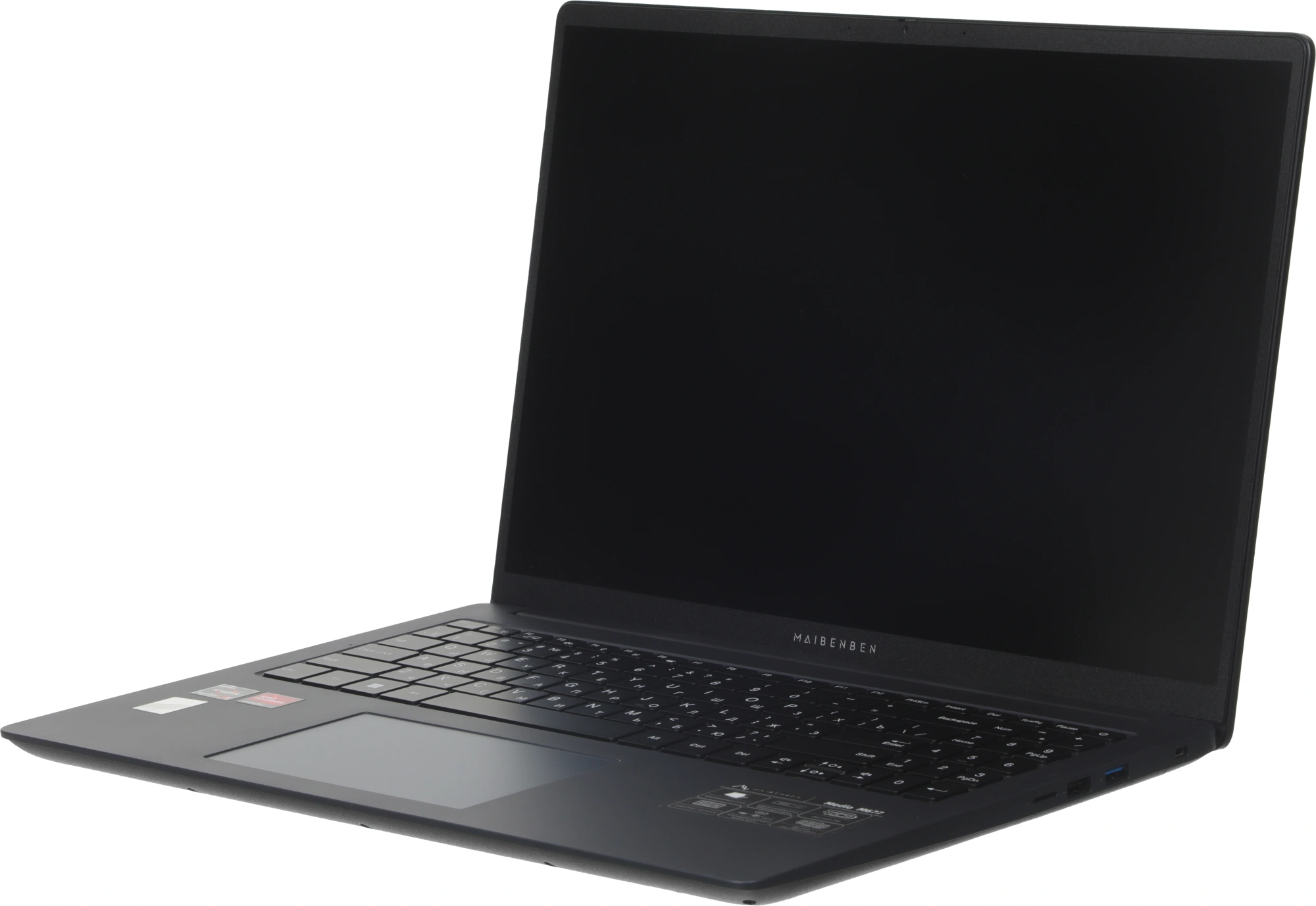 Ноутбук Maibenben M677 Ryzen 7 7730U 16Gb SSD512Gb AMD Radeon Graphics 16" IPS FHD+ (1920x1200) Windows 11 Home blue WiFi BT Cam 3896mAh (M6770F140HU4E10) — миниатюра 7