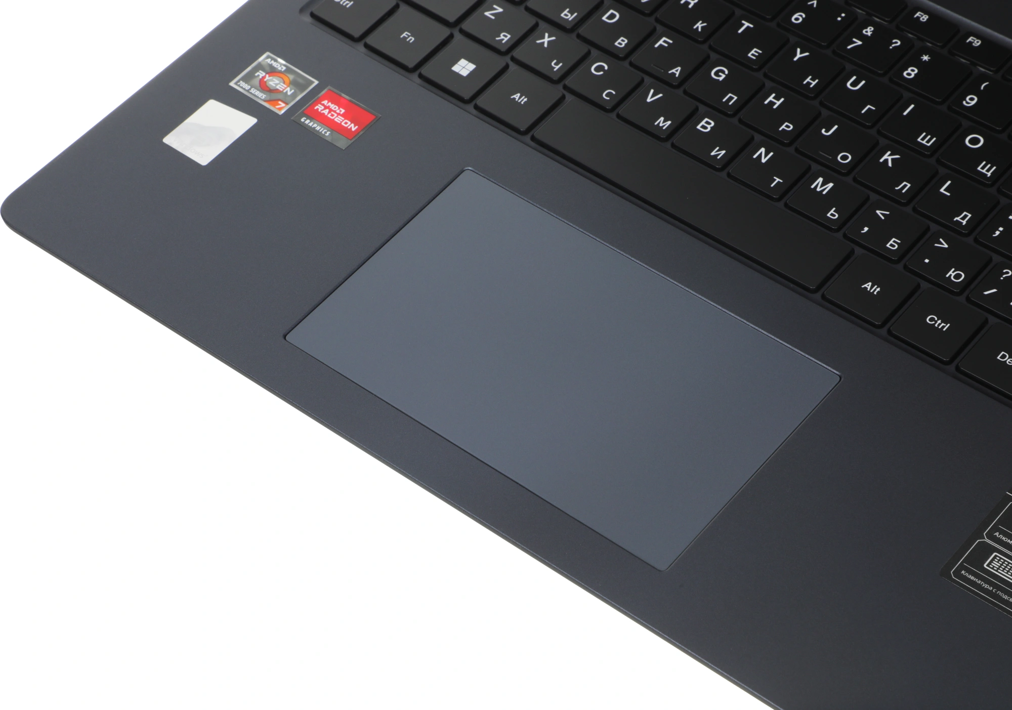 Ноутбук Maibenben M677 Ryzen 7 7730U 16Gb SSD512Gb AMD Radeon Graphics 16" IPS FHD+ (1920x1200) Windows 11 Home blue WiFi BT Cam 3896mAh (M6770F140HU4E10) — миниатюра 8