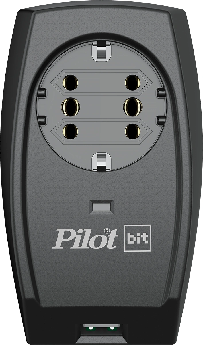 Сетевой фильтр Pilot Bit (USB) (1 розетка) черный (коробка) — миниатюра 2