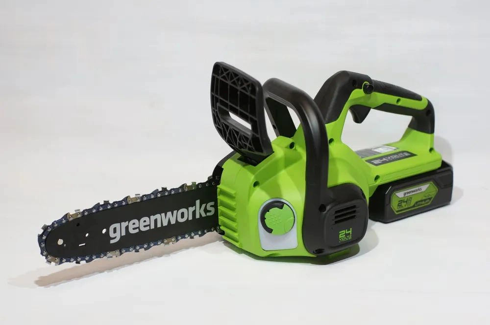 Цепная пила Greenworks G24CS25 аккум. 600Вт 0.8л.с. дл.шины:10" (25cm) 1аккум. 8Ач ЗУ (2007707UH) — миниатюра 12
