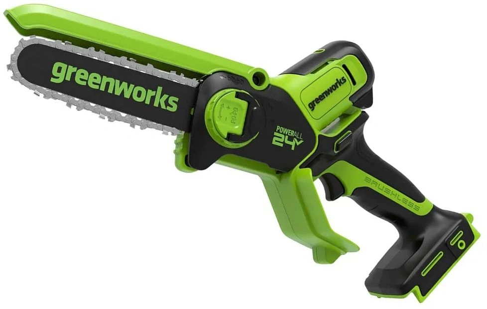 Цепная пила Greenworks GD24CSMNX аккум. 450Вт дл.шины:6" (15cm) 1аккум. 2Ач ЗУ (2008707UA) — фото 1