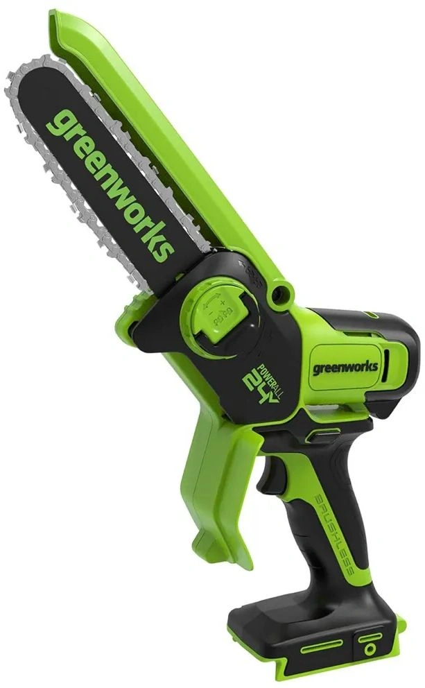 Цепная пила Greenworks GD24CSMNX аккум. 450Вт дл.шины:6" (15cm) 1аккум. 2Ач ЗУ (2008707UA) — миниатюра 2
