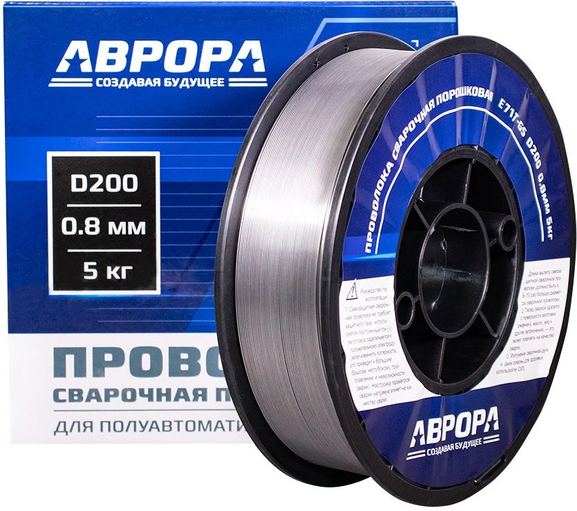 Проволока свар. Aurora E71T-GS D0.8мм 5000гр (39778) — миниатюра 3