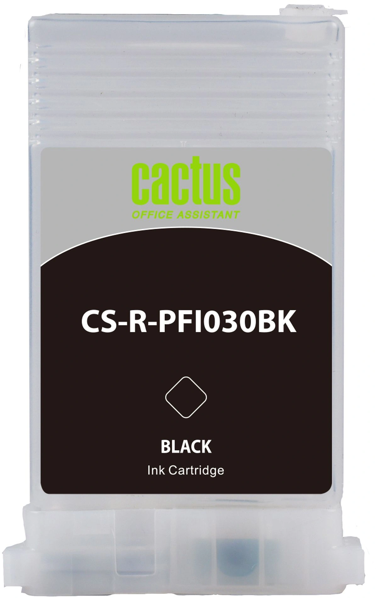 Картридж перезаправляемый струйный Cactus CS-R-PFI030BK черный (55мл) для Canon imagePrograf TA-20/30/TM-240/340 без чипа — миниатюра 2
