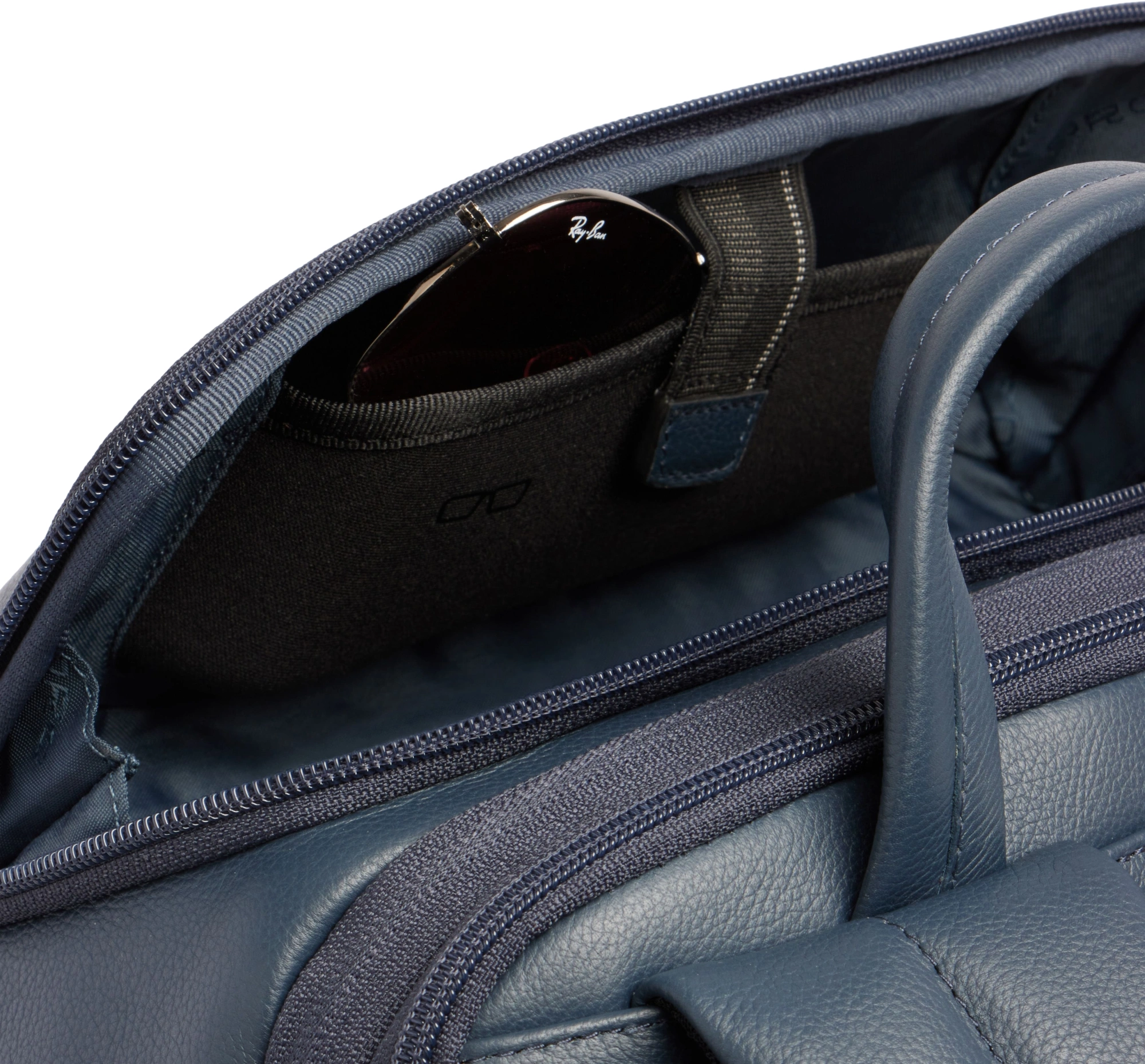 Рюкзак мужской Piquadro Russel CA7162W137/BLU синий натур.кожа — миниатюра 8