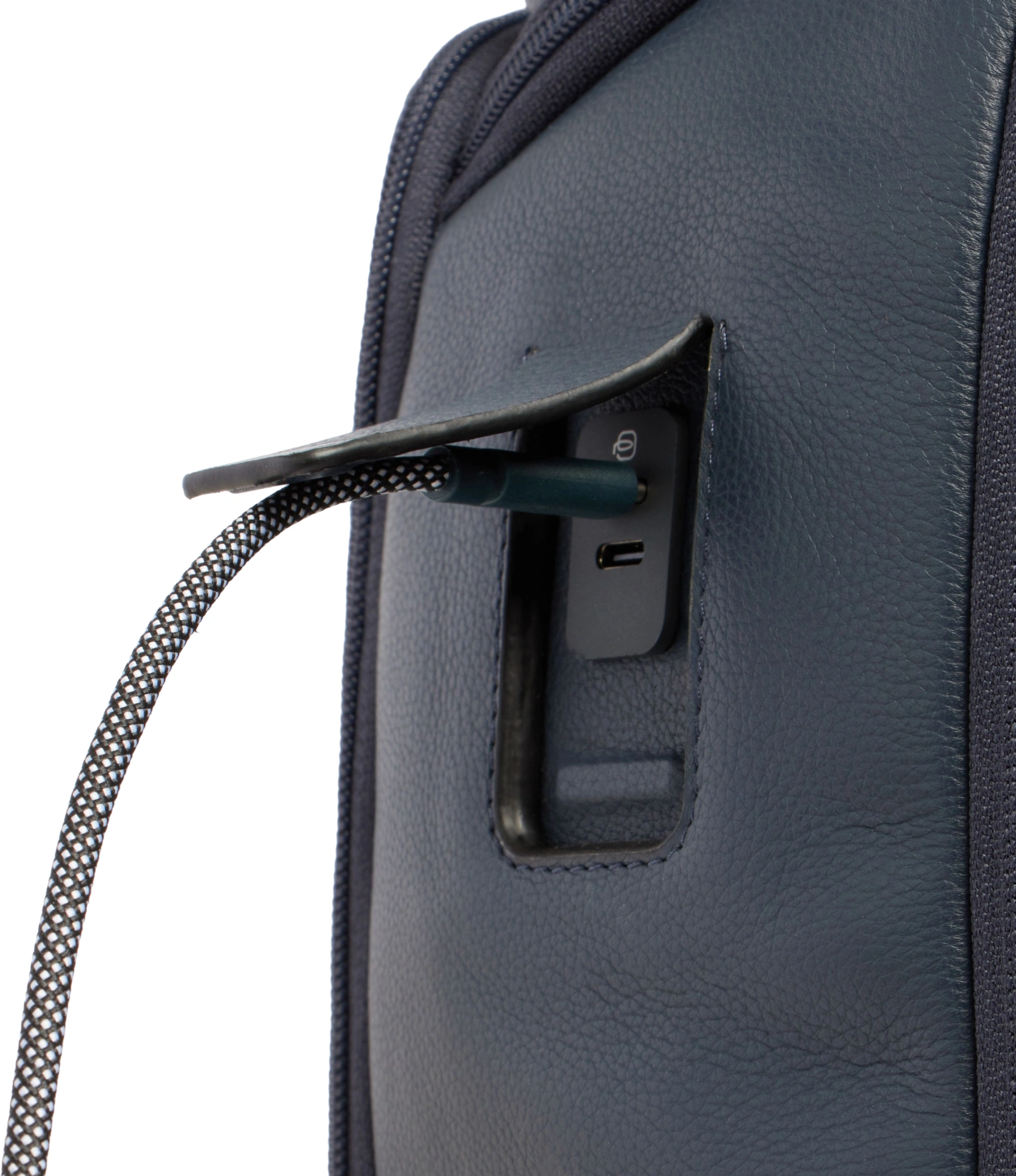 Рюкзак мужской Piquadro Russel CA7162W137/BLU синий натур.кожа — миниатюра 10