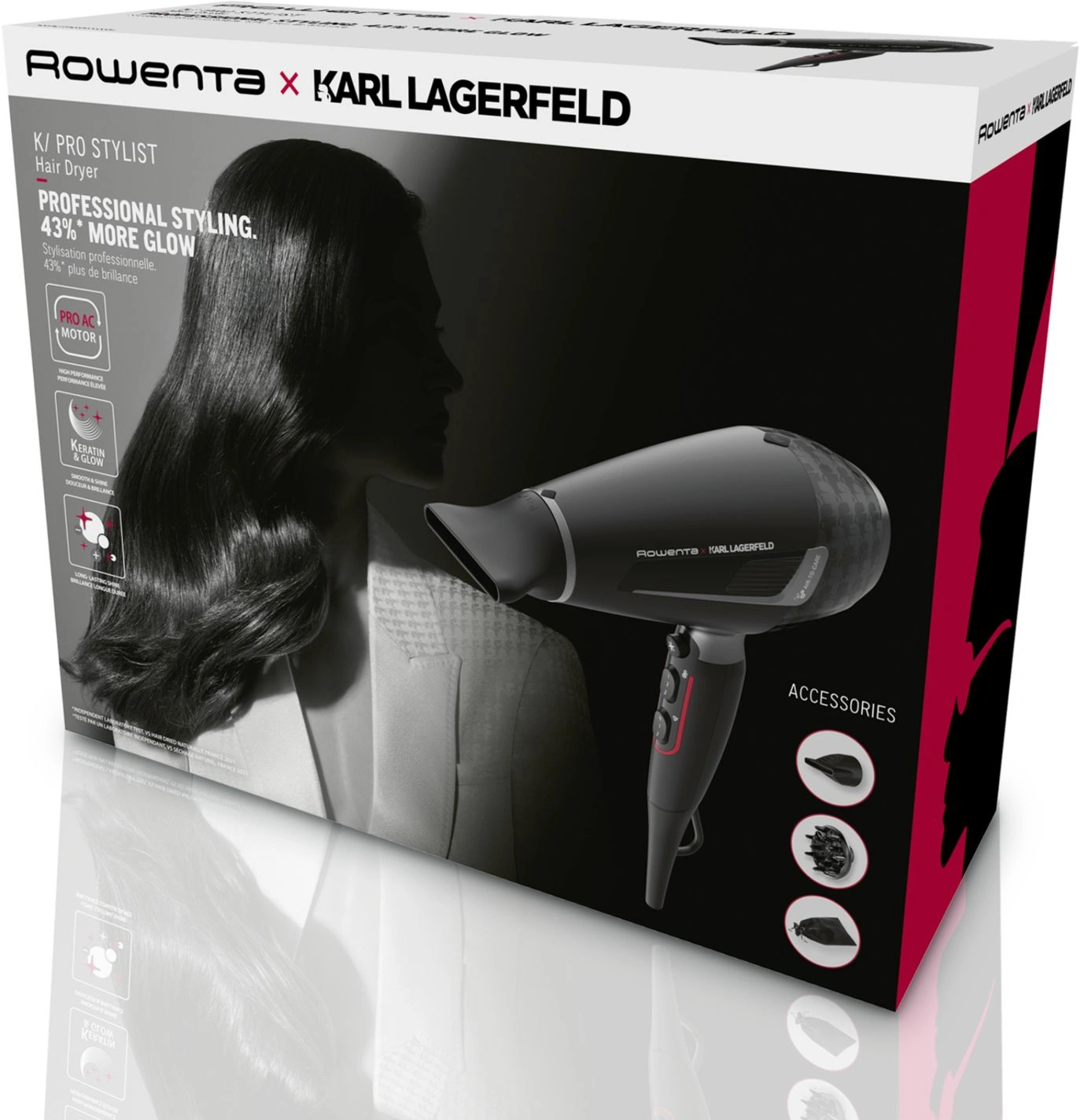 Фен Rowenta CV888LF0 2200Вт черный (1830008533) — миниатюра 3