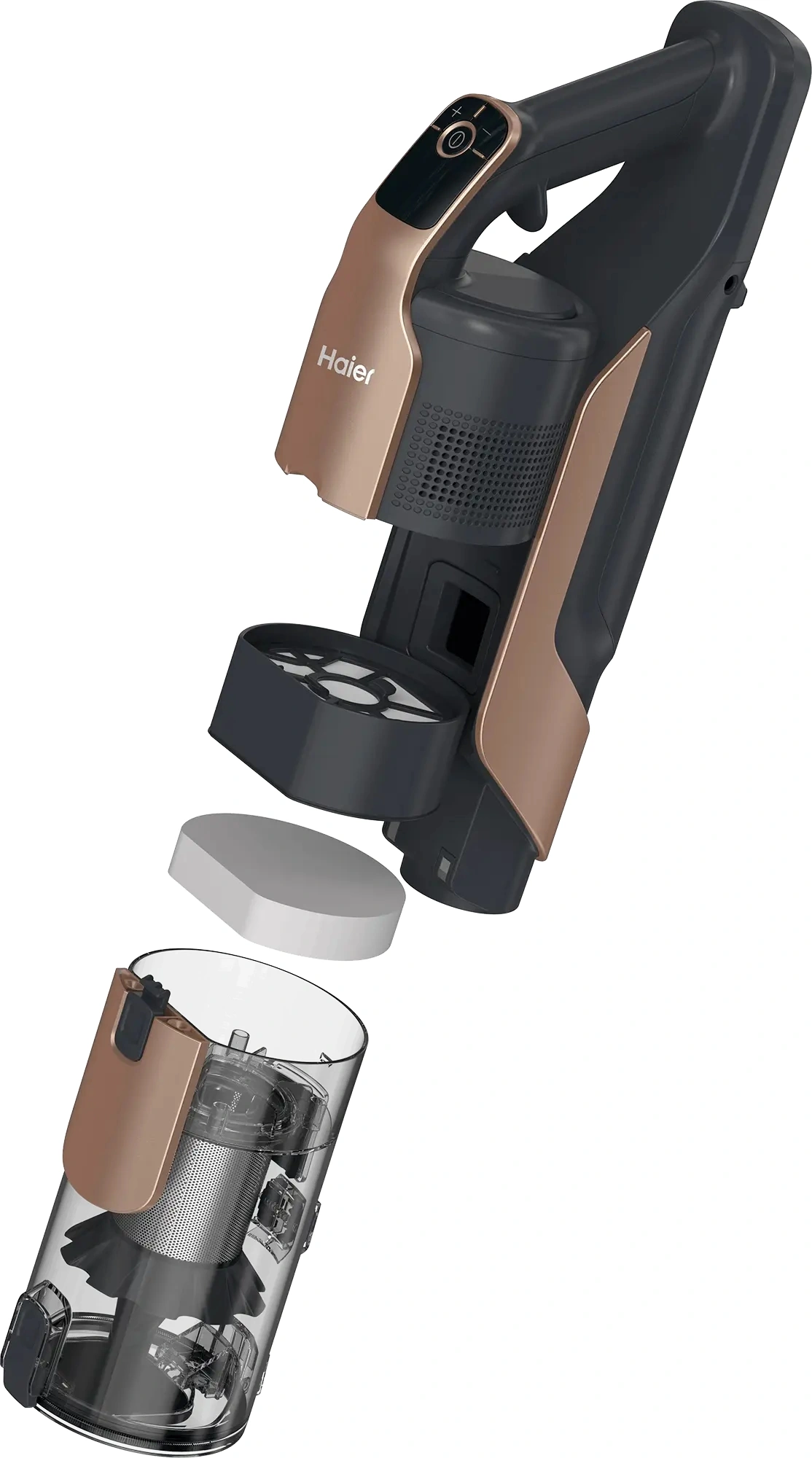 Пылесос Haier C6 Pro 680Вт антрацит/золотистый (в компл.:1мешок) — миниатюра 7