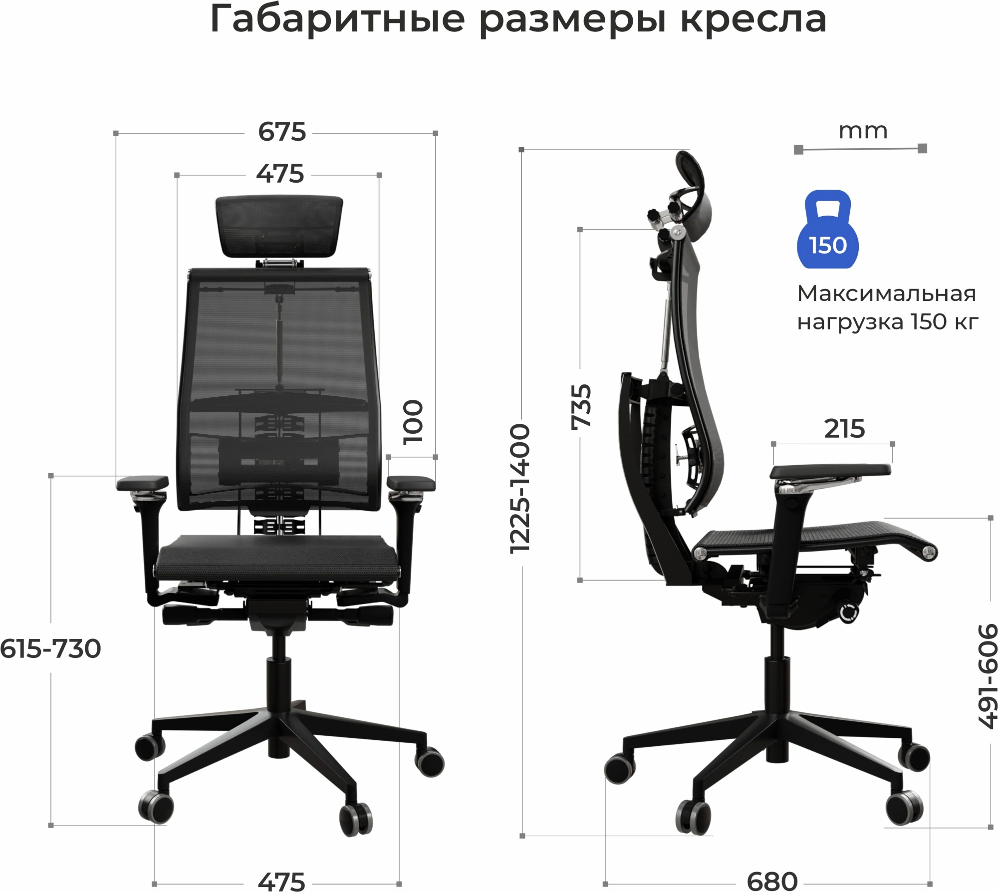 Кресло руководителя эргономичное Метта Yoga Spine Black Edition черный сиденье черный сетка с подголов. крестов.5-луч. металл хром — миниатюра 13