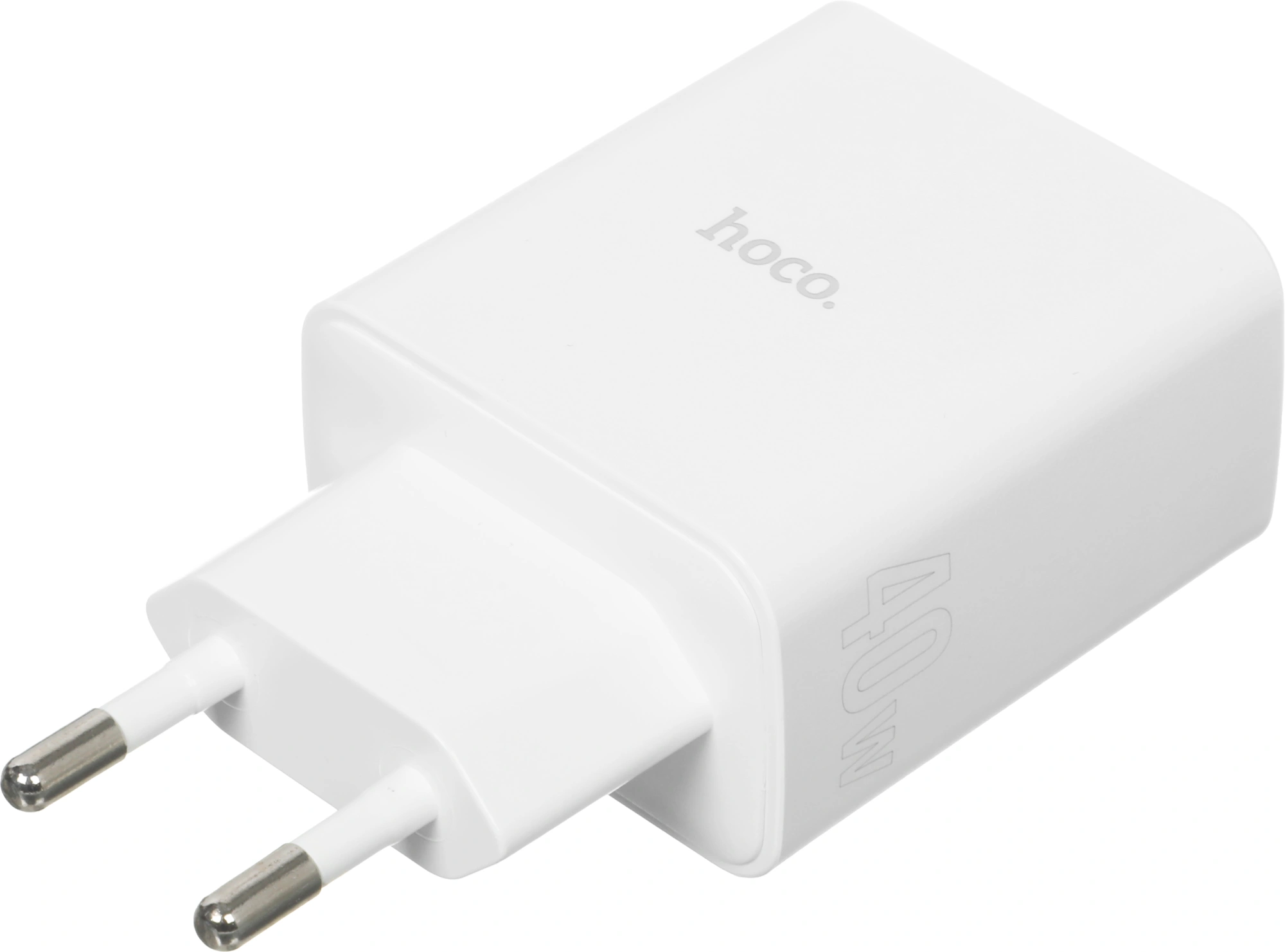 Сетевое зар./устр. Hoco C126A Pure power PD40W three-port(2C1A) charger(EU 40W 3A (PD+QC) универсальное белый — миниатюра 10