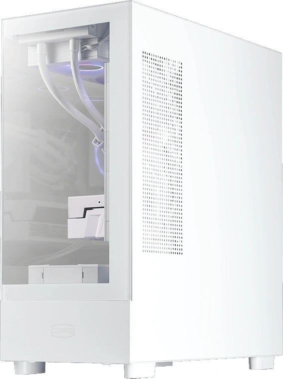 Корпус PcCooler C3 Q500 белый без БП ATX 9x120mm 2x140mm 1xUSB3.0 1xUSB3.1 audio bott PSU — миниатюра 4