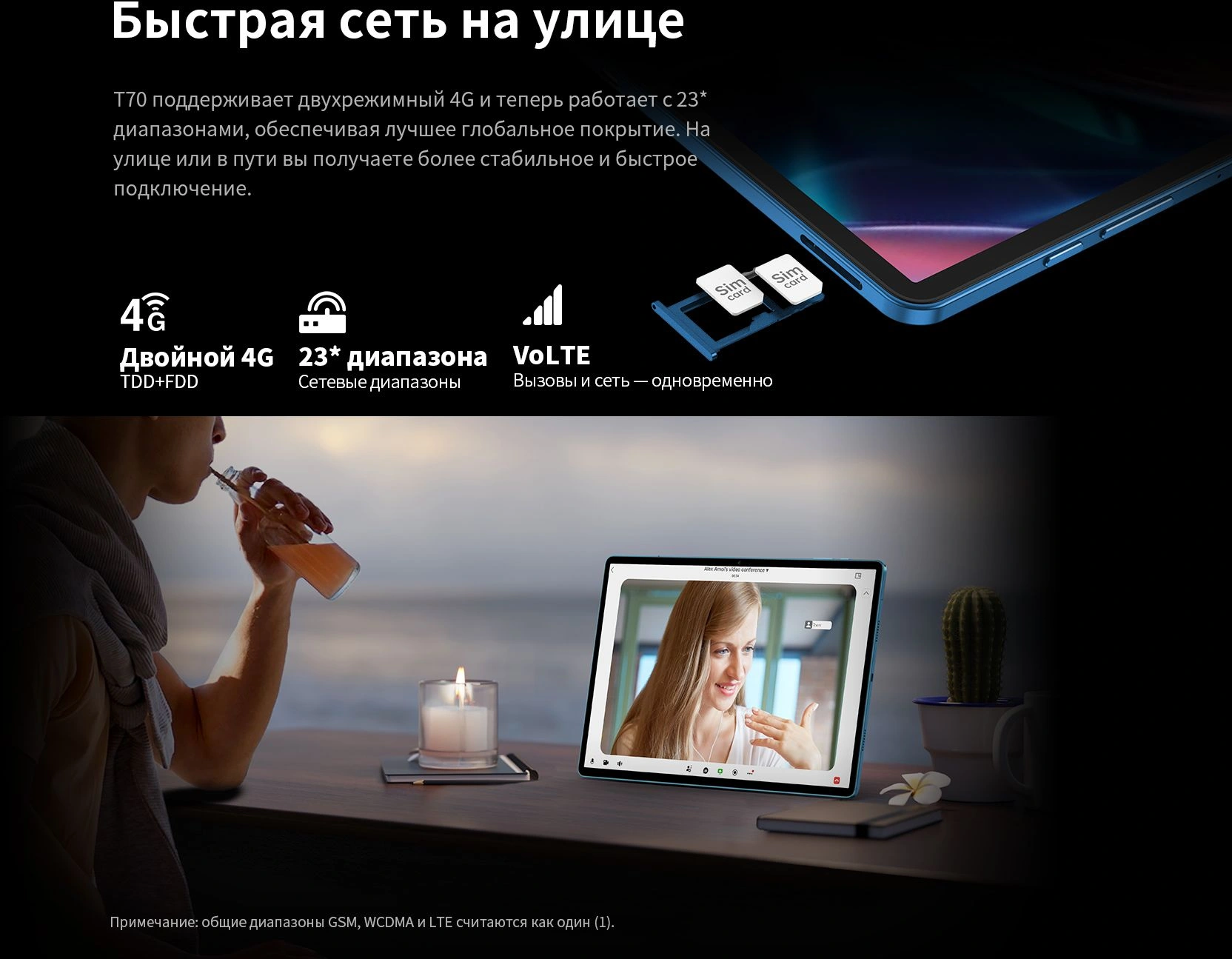 Планшет Teclast T70 Premium set G100 (2.2) 8C RAM8Gb ROM128Gb 14" IPS 2240x1400 4G Android 15 серый 13Mpix 8Mpix BT WiFi microSD 1Tb 10000mAh — миниатюра 13