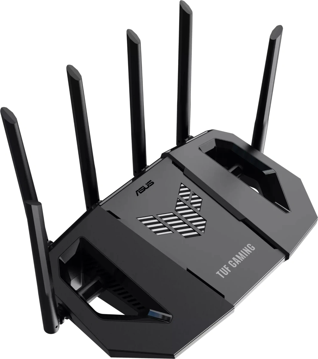 Роутер беспроводной Asus TUF-BE9400 BE9400 100/1000/2500BASE-T черный — миниатюра 6