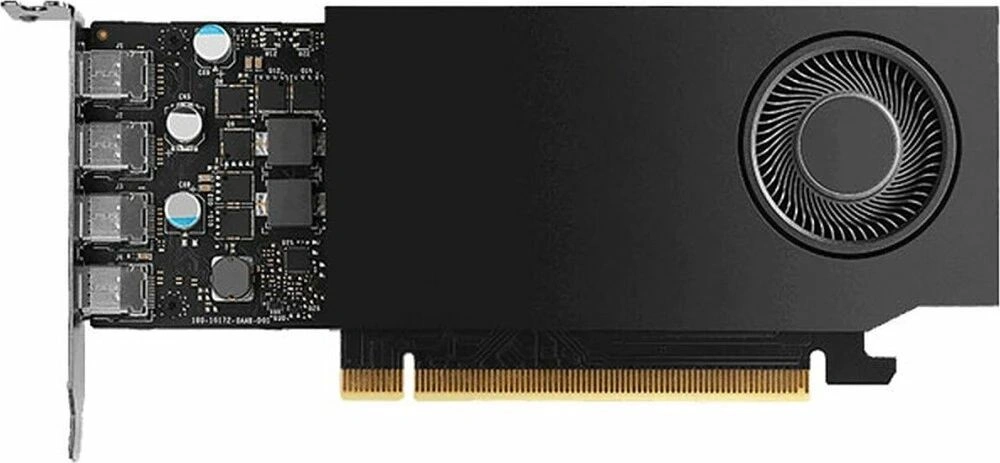 Видеокарта PNY PCI-E 4.0 A400 NVIDIA A400 4Gb 64bit GDDR6 727 mDPx4 Bulk low profile — фото 1
