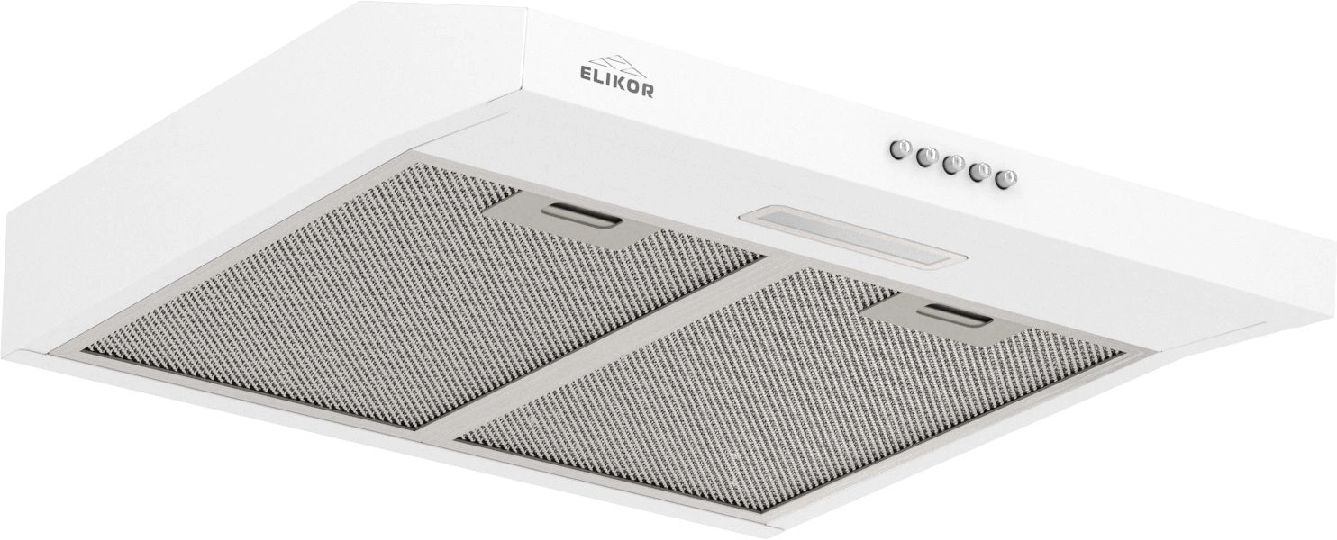 Вытяжка козырьковая Elikor Eco ONE 50 WH белый управление: кнопочное — фото 1