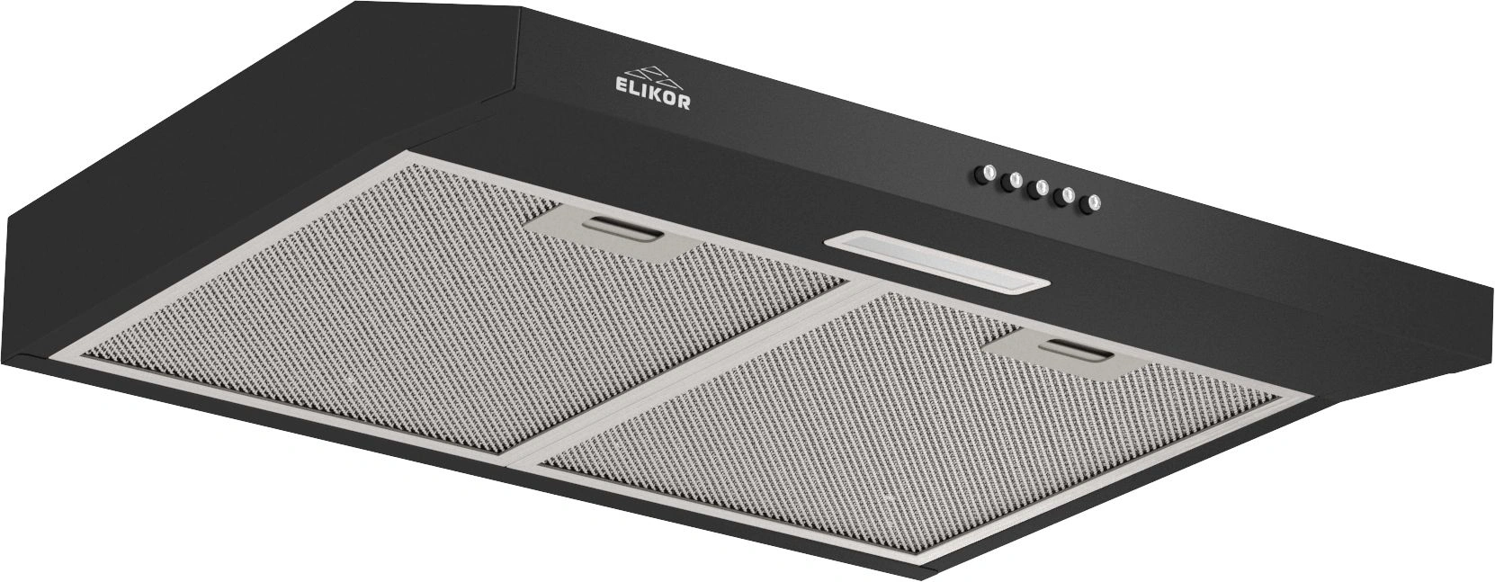 Вытяжка козырьковая Elikor Eco ONE 60 BK черный управление: кнопочное — миниатюра 2